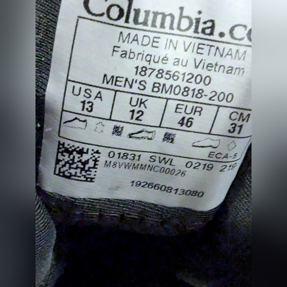 Columbia Hiker Men’s Brown leather waterproof boots. Size 13 - Picture 5 of 17